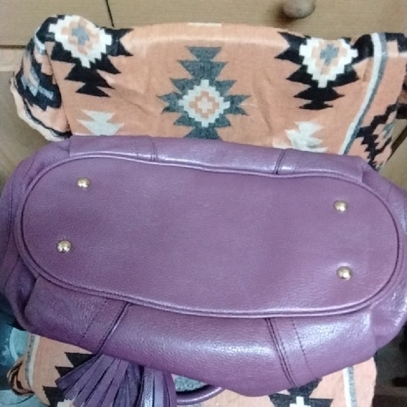 MCM Purple Drawstring Bucket Bag And Matching Wallet Set - Picture 8 of 14
